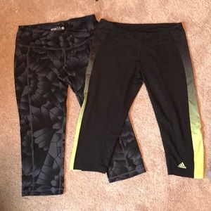 Old Navy & Adidas tights size Large